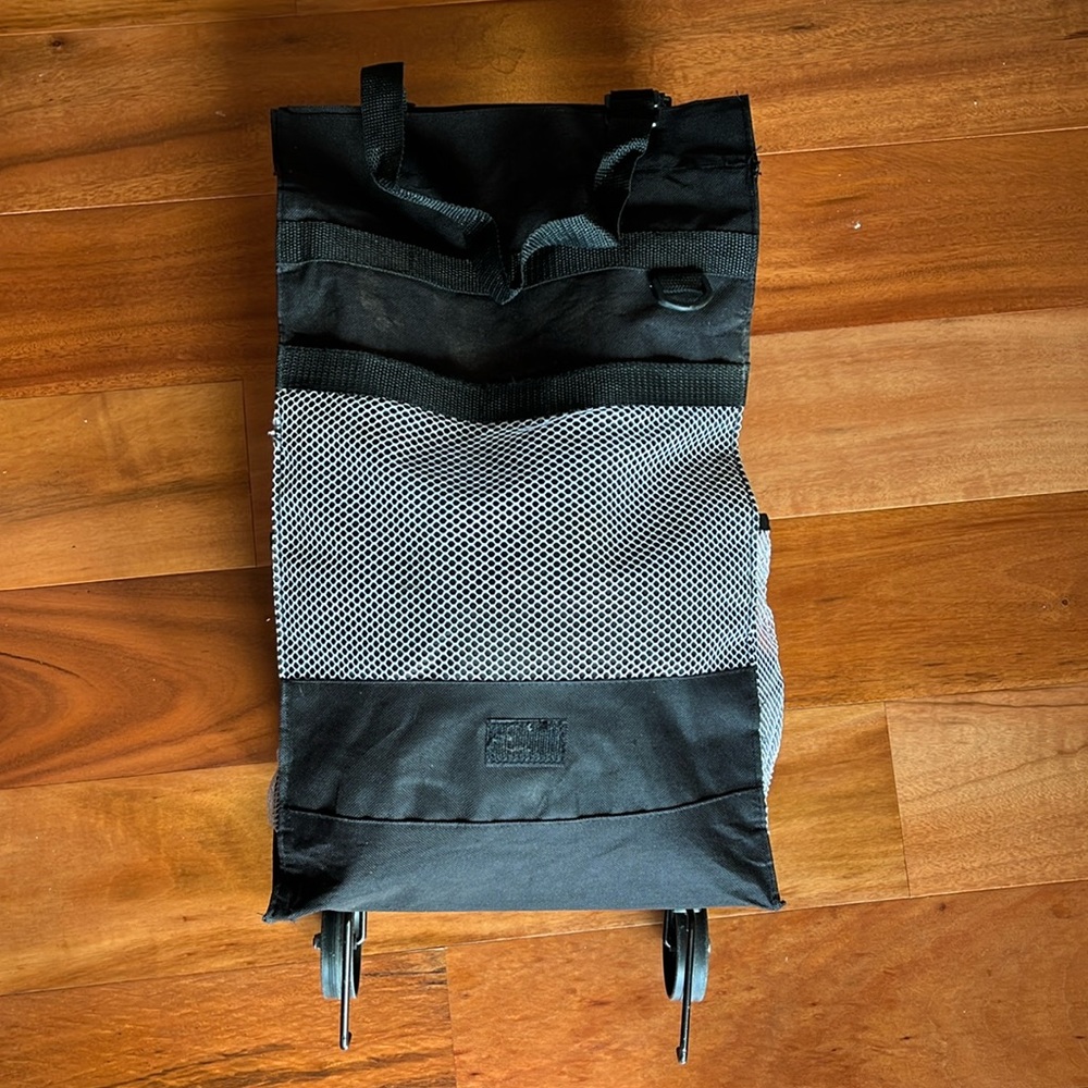 Black with Mesh Rolling Bag